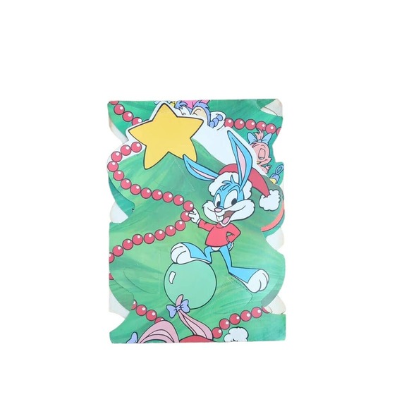 Vtg 1990 Tiny Toon 4 Ft Vertical Dimensional Christmas Decoration by Warner Bros - Picture 4 of 9